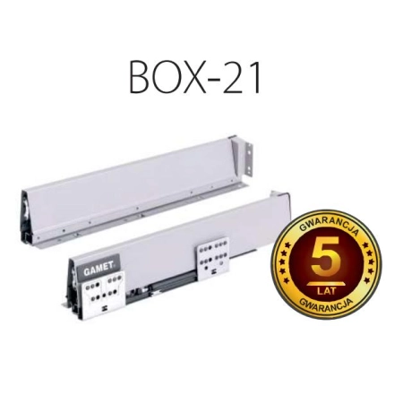 GametBOX niski szary/biały 21, wysokość 100 mm, głębokość 450 mm